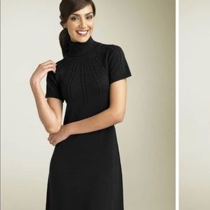 Black turtleneck Calvin Klein sweater dress